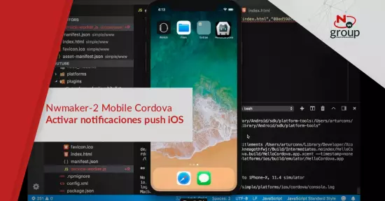 Nwmaker-2 Mobile Cordova, activar notificaciones push iOS