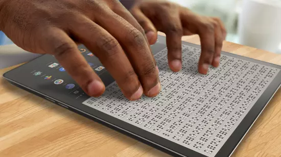 Crean un teclado para tableta para ciegos
